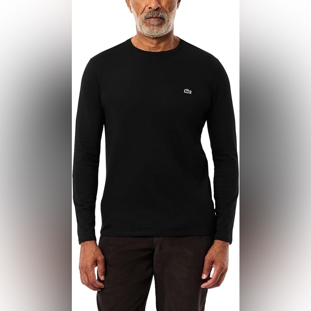 Lacoste Men's Classic Black Long Sleeve Tee